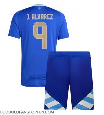 Argentina Julian Alvarez #9 Udebanetrøje Børn Copa America 2024 Kortærmet (+ Korte bukser)